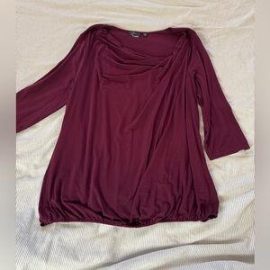 🟢XL purple swoop neck blouse🟢